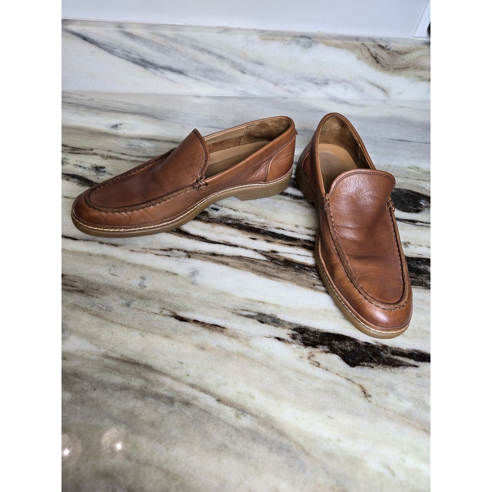 NEW Allen Edmonds Wilder Loafers Mens 10.5 D Brown Calf Leather Venetian Slip-On